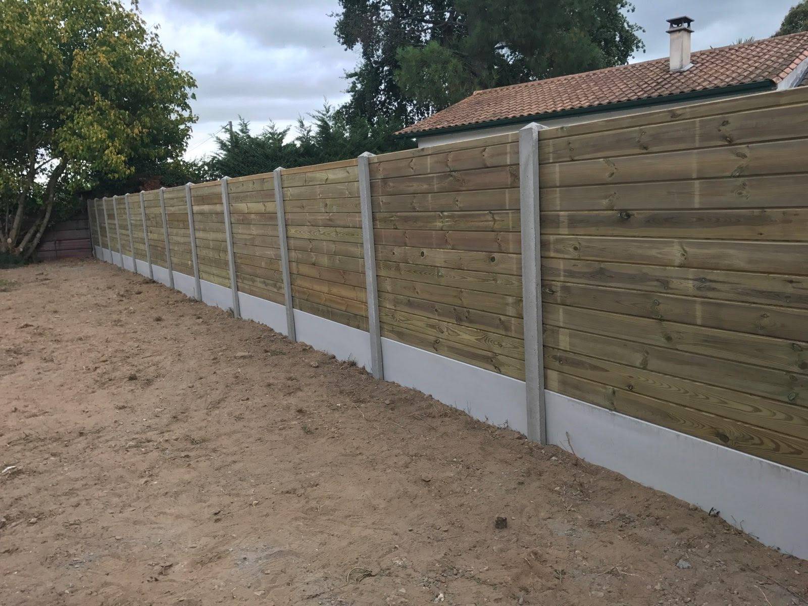Prix panneau béton pour clôture mur plein et mixte Saint-Loubès